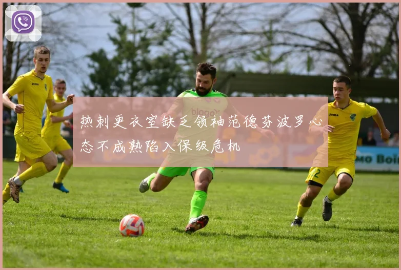 热刺更衣室缺乏领袖范德芬波罗心态不成熟陷入保级危机